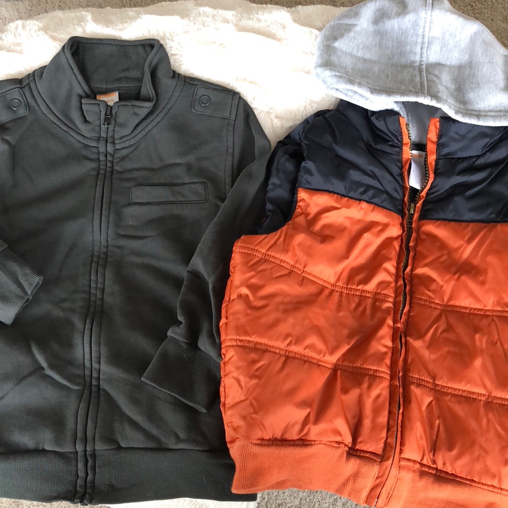 Gymboree zip up  & hooded vest
